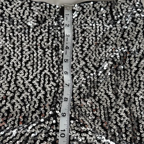 NWT Maeve by Anthropologie The Collette Cropped Wide Leg Sequin Pant Size 25 - Picture 15 of 17